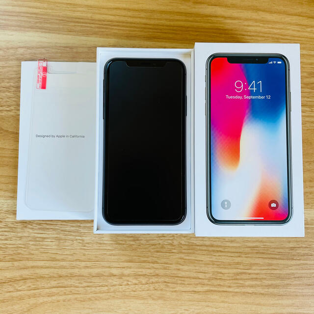 iPhone X Space Gray 256 GB SIMフリー - スマートフォン本体