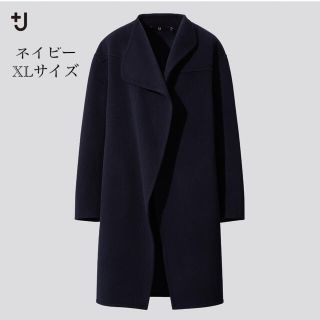 ユニクロ(UNIQLO)のカシミヤブレンドノーカラーコート XL(その他)