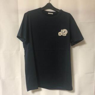 モンクレール(MONCLER)のMONCLER ダブルロゴパッチTシャツ XLサイズ ネイビー(Tシャツ/カットソー(半袖/袖なし))