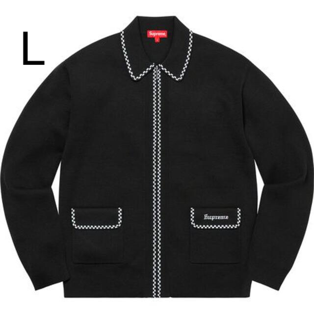 Supreme Checkerboard Zip Up Sweater L