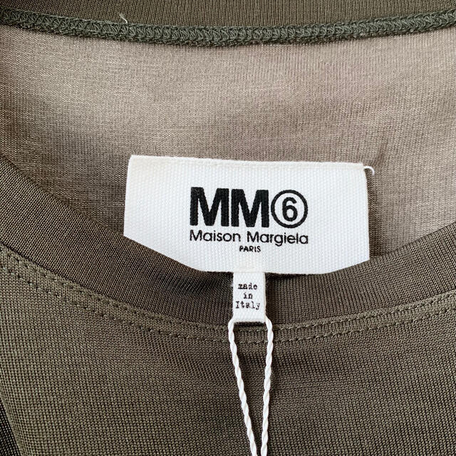 MM6(エムエムシックス)の2018AW 新品 MM6 マルジェラ スウェット切替ドレープ ワンピース M レディースのワンピース(ロングワンピース/マキシワンピース)の商品写真