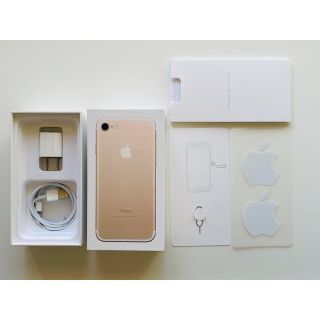 アップル(Apple)のiphone7 128G ゴールド SIMフリー(スマートフォン本体)