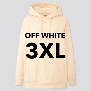 ユニクロ(UNIQLO)のUNIQLO ユニクロオーバーサイズプルパーカ 01OFFWHITE 3XL(パーカー)