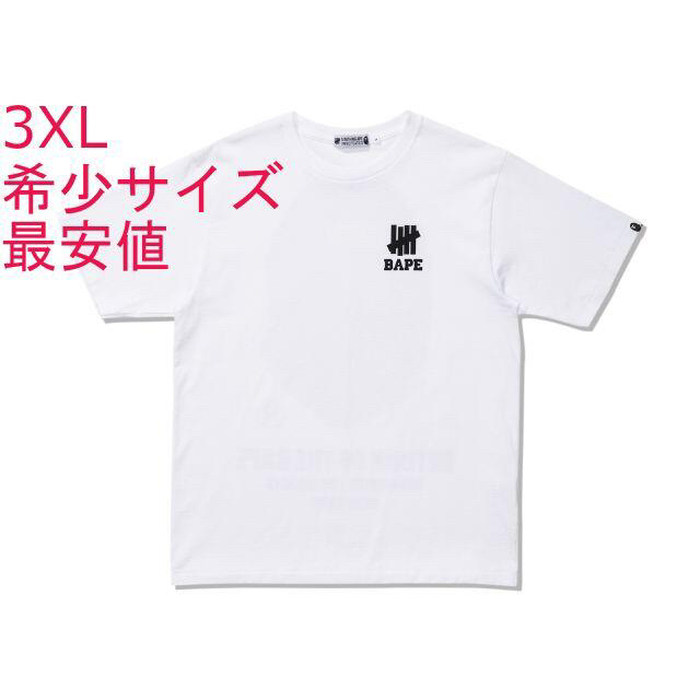 A BATHING APE(アベイシングエイプ)の3XL BAPE UNDFTD APE HEAD TEE 黒　白 メンズのトップス(Tシャツ/カットソー(半袖/袖なし))の商品写真