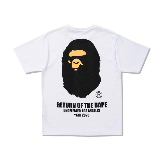 3XL BAPE UNDFTD APE HEAD TEE 黒　白