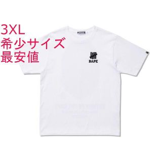 アベイシングエイプ(A BATHING APE)の3XL BAPE UNDFTD APE HEAD TEE 黒　白(Tシャツ/カットソー(半袖/袖なし))