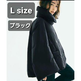 ユニクロ(UNIQLO)の★新品タグ付き!!ユニクロ+J ハイブリッドダウンジャケット L ブラック★(ナイロンジャケット)