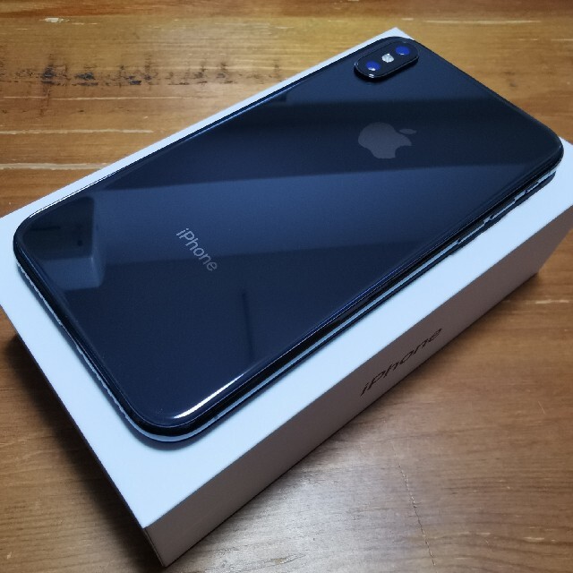 Apple iPhone X 256GB SIMフリー スペースグレイ 美品