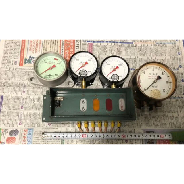JR - 値下げ！　鉄道部品　放出品　圧力計　ATS 三菱電機　電車　部品