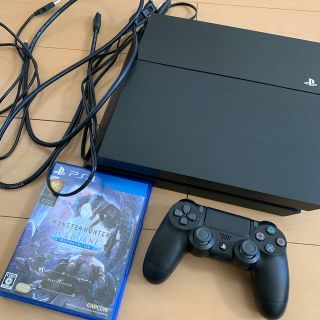 プレイステーション4(PlayStation4)のPS4本体＋モンスターハンターアイスボーン　美品(家庭用ゲーム機本体)