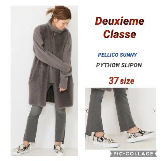 ドゥーズィエムクラス(DEUXIEME CLASSE)の【新品未使用品】PELLICO SUNNY PYTHON SLIPON(スリッポン/モカシン)