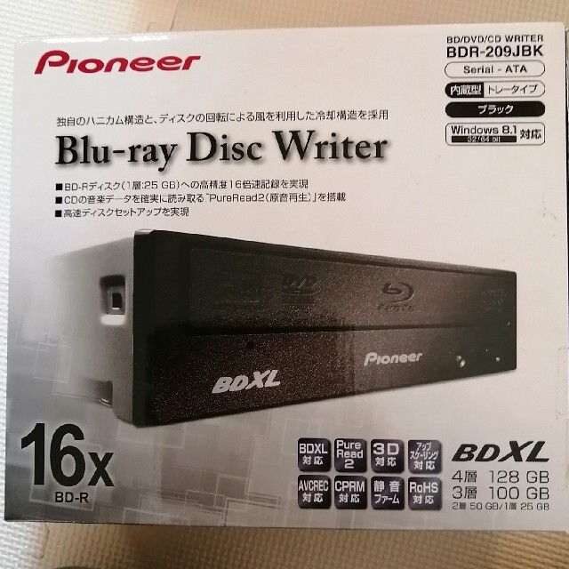 Pioneer BDR-209JBK　 スマホ/家電/カメラのPC/タブレット(PCパーツ)の商品写真