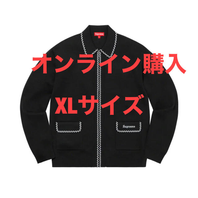 20aw supreme Checkerboard Zip Up Sweater-