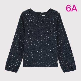 プチバトー(PETIT BATEAU)の新品未使用 プチバトー 衿付き カットソー 6ans(Tシャツ/カットソー)