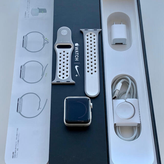 Apple Watch2 42mmシルバーアルミ/パールナイロン