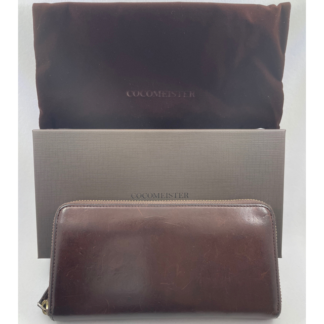 cocomeister パティーナラウンドファスナー 長財布 チョコ メンズのファッション小物(長財布)の商品写真