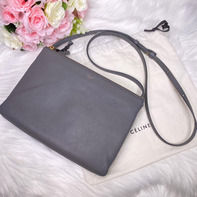 即納可能 CELINE セリーヌ トリオ ラージ ショルダーバッグ レディース