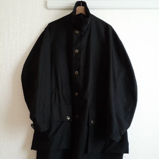 コモリ(COMOLI)のSweden army M-59 coat black over dye(ミリタリージャケット)