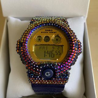 カシオ(CASIO)のデコ　スワロフスキー施工BABY-G デコレーションBG-6900-2DR(腕時計(デジタル))