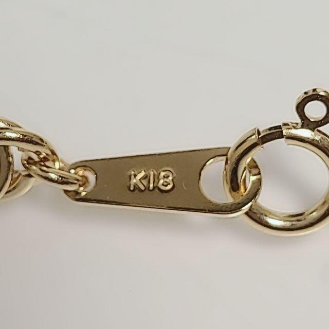 K18 パイプロープ チェーンネックレス 幅5mm 50cmの通販 by