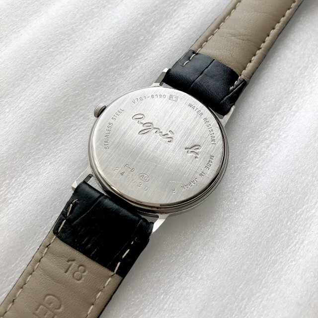 agnes b.(アニエスベー)のアニエスベー　メンズクォーツ腕時計　稼動　ベルト未使用 メンズの時計(腕時計(アナログ))の商品写真