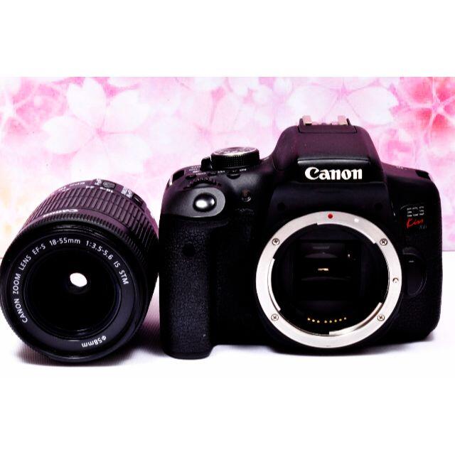 Canon Kiss X8i レンズキットの通販 by Sunlight｜キヤノンならラクマ - ★美品★キャノン 超激安新品
