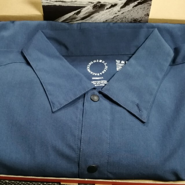 山と道 bamboo shirt indigo Ｌサイズ