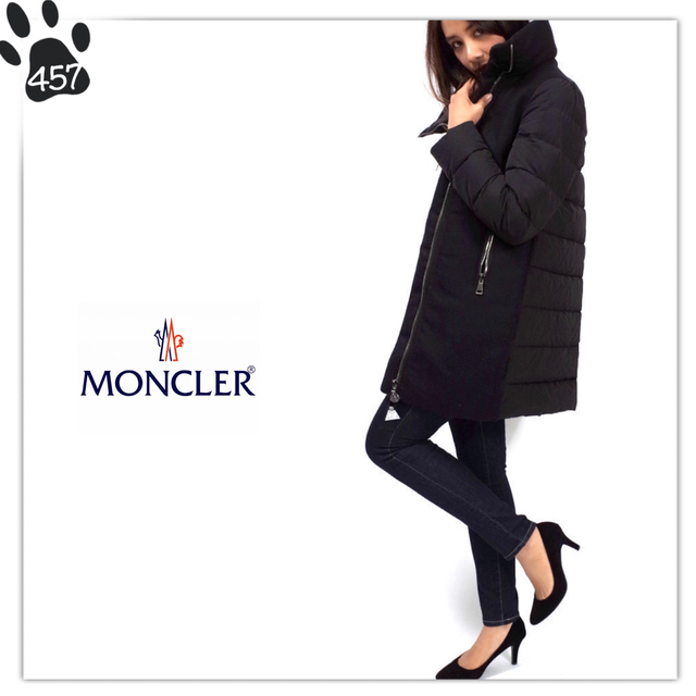 MONCLER - つくし◆457◆美品◆モンクレール◆ウール切り替え ダウンコート◆00