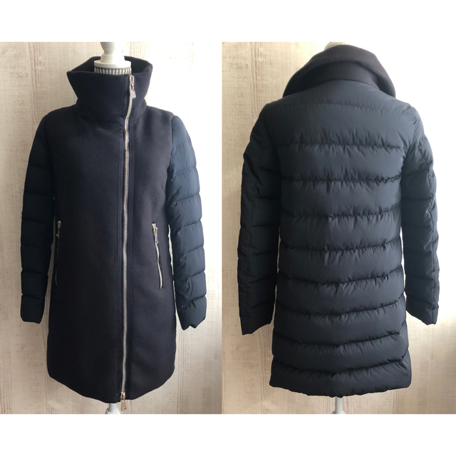 MONCLER(モンクレール)のつくし様専用◆457◆美品◆モンクレール◆ウール切り替え ダウンコート◆00 レディースのジャケット/アウター(ダウンコート)の商品写真