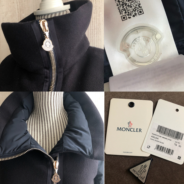 MONCLER(モンクレール)のつくし様専用◆457◆美品◆モンクレール◆ウール切り替え ダウンコート◆00 レディースのジャケット/アウター(ダウンコート)の商品写真