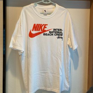 ステューシー(STUSSY)のSNKRS購入 ナイキ Xステューシー ビーチTシャツ XL ホワイト  正規品(Tシャツ/カットソー(半袖/袖なし))