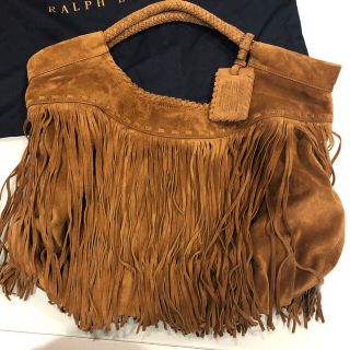 ラルフローレン(Ralph Lauren)のひろみ様専用❣️ラルフローレン　フリンジ　スウェードバッグ(ショルダーバッグ)