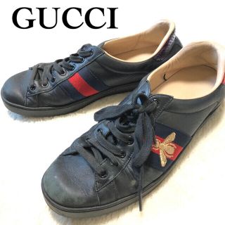 グッチ(Gucci)の本物保証‼︎GUCCI グッチ Ace bee レザースニーカー エース/蜂 (スニーカー)