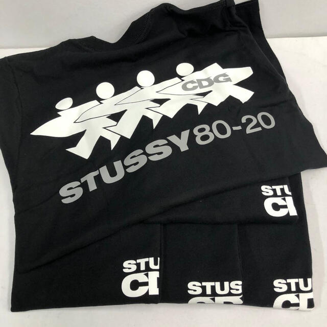 COMME des GARCONS(コムデギャルソン)のSTUSSY / CDG SURFMAN TEE 黒 XL メンズのトップス(Tシャツ/カットソー(半袖/袖なし))の商品写真