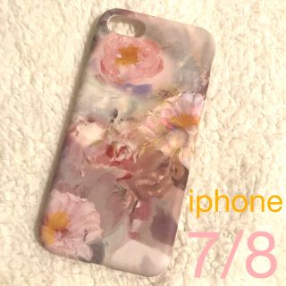 新品 ★  お花　油絵ペイント  iPhone7/8 専用 ケース(iPhoneケース)