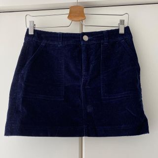 ギャップ(GAP)のGAP コーデュロイ ミニスカート　ネイビー(ミニスカート)