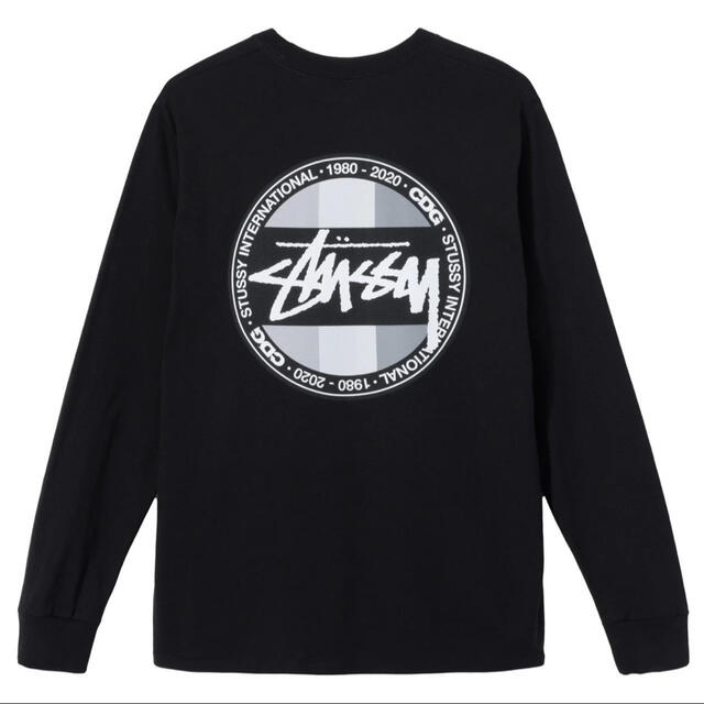 COMME des GARCONS(コムデギャルソン)のSTUSSY / CDG DOT L/S TEE 黒 M メンズのトップス(Tシャツ/カットソー(七分/長袖))の商品写真