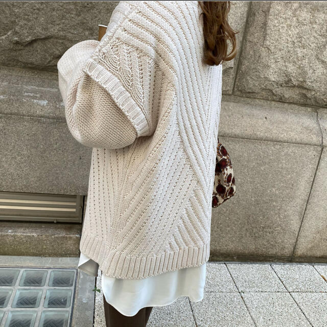 Bonny バイアス編みknit  レディースのトップス(ニット/セーター)の商品写真