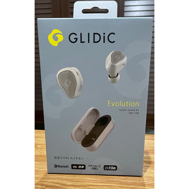 新品未使用　GLIDIC TW-7100 シャンパンゴールド　ワイヤレスイヤホン