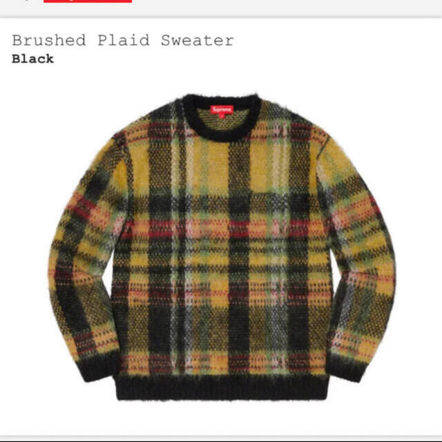 ニット/セーターBrushed Plaid Sweater