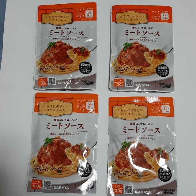 SARAYA(サラヤ)の糖質コントロールミートソース4袋セット 食品/飲料/酒の加工食品(レトルト食品)の商品写真