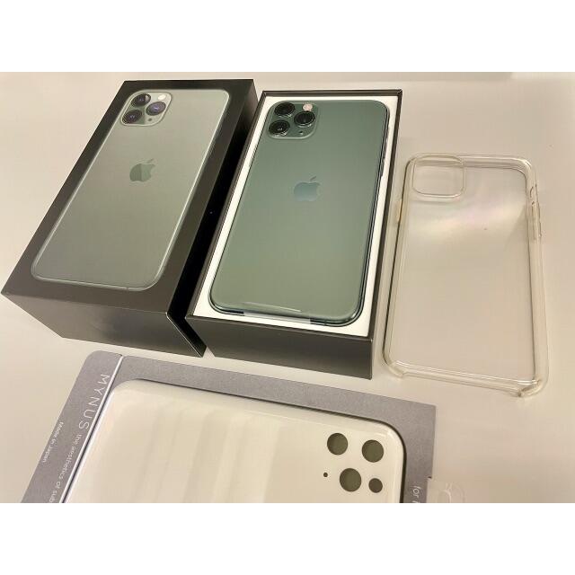 専用 iPhone 11 Pro 64GB グリーン SIMフリー MYNUSケ