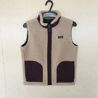 Patagonia  ベスト　レディースS  キッズXL  ベージュ　春秋