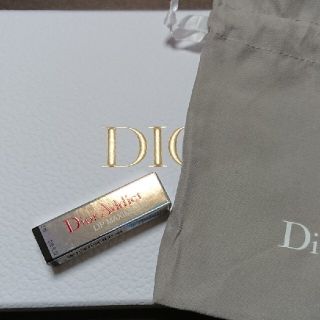 ディオール(Dior)のDior アディクト リップ マキシマイザー 001 ピンク ミニサイズ 巾着付(リップグロス)