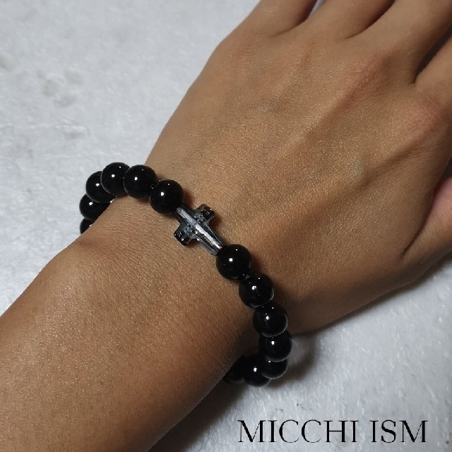 新品】ブラックトルマリン パワーストーンブレスレット鬼滅の刃 新品】ブラックトルマリン パワーストーンブレスレット鬼滅の刃
