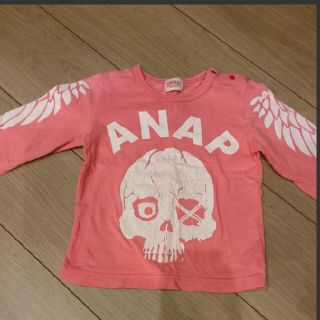 アナップキッズ(ANAP Kids)の90 ANAP アナップ ロンT Tシャツ スカル バイク(Tシャツ/カットソー)