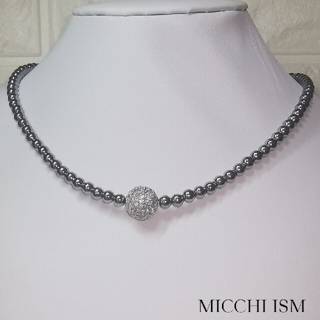 【新品】Luxury zirconiaballnecklace teraherz