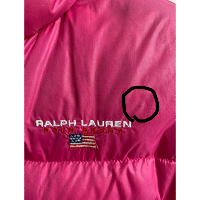 Ralph Lauren(ラルフローレン)のラルフローレン　ダウン　キッズ　2Tサイズ　女の子　ピンク　95〜100 キッズ/ベビー/マタニティのキッズ服女の子用(90cm~)(ジャケット/上着)の商品写真