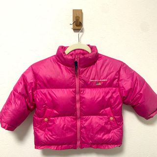 ラルフローレン(Ralph Lauren)のラルフローレン　ダウン　キッズ　2Tサイズ　女の子　ピンク　95〜100(ジャケット/上着)