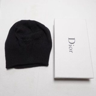 ディオール(Dior)のDior ニットキャップ ブラック ディオール(ニット帽/ビーニー)